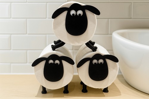 Shaun the sheep toilet roll - sheep,