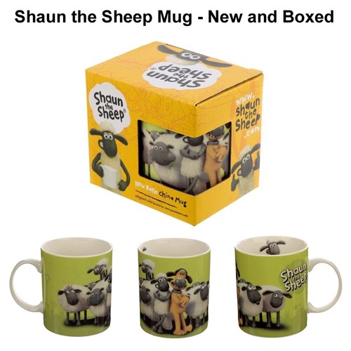 Shaun the sheep porcelain mug - shaun,